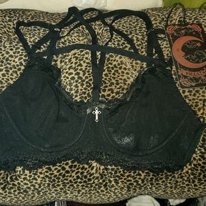 NWT Killstar she bites lace bra size Medium